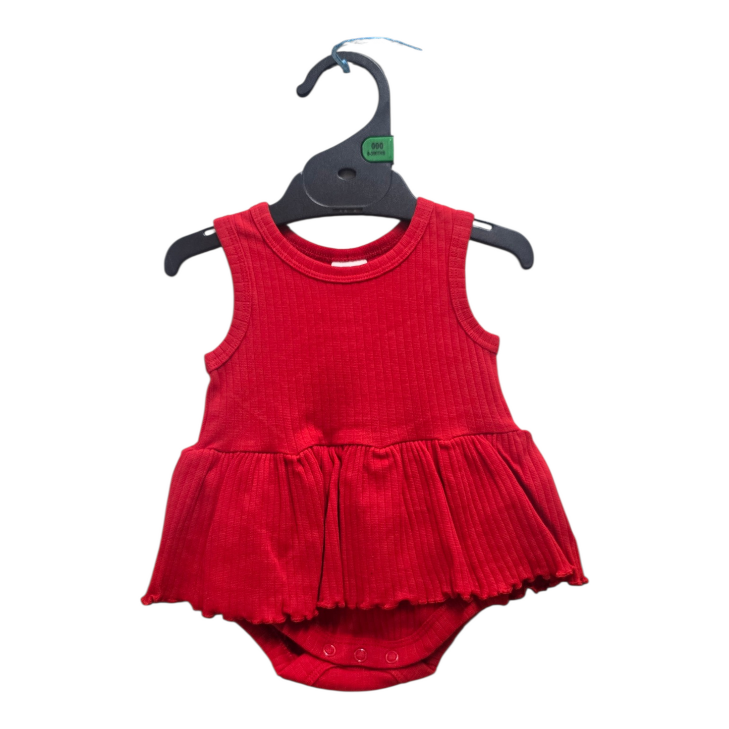 Girls red rip one piece