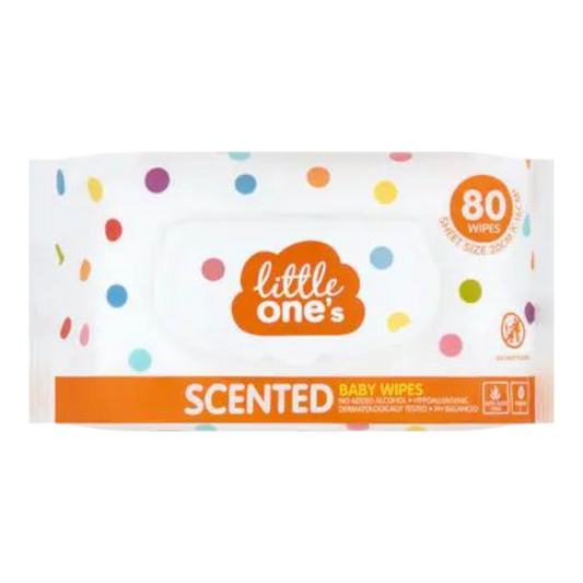 Little One's Baby Wipes Scented 80 pack