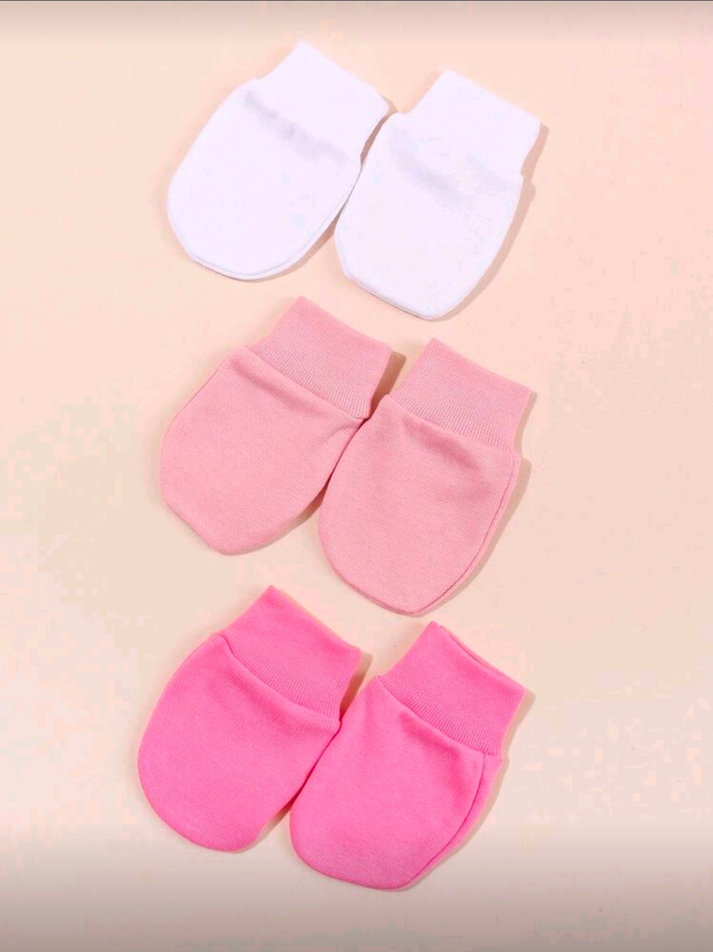 3 Pairs Newborn Anti-Scratch Mittens