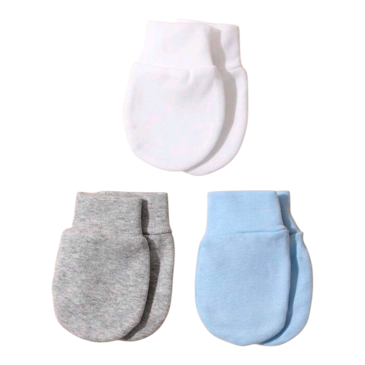3 Pairs Newborn Anti-Scratch Mittens