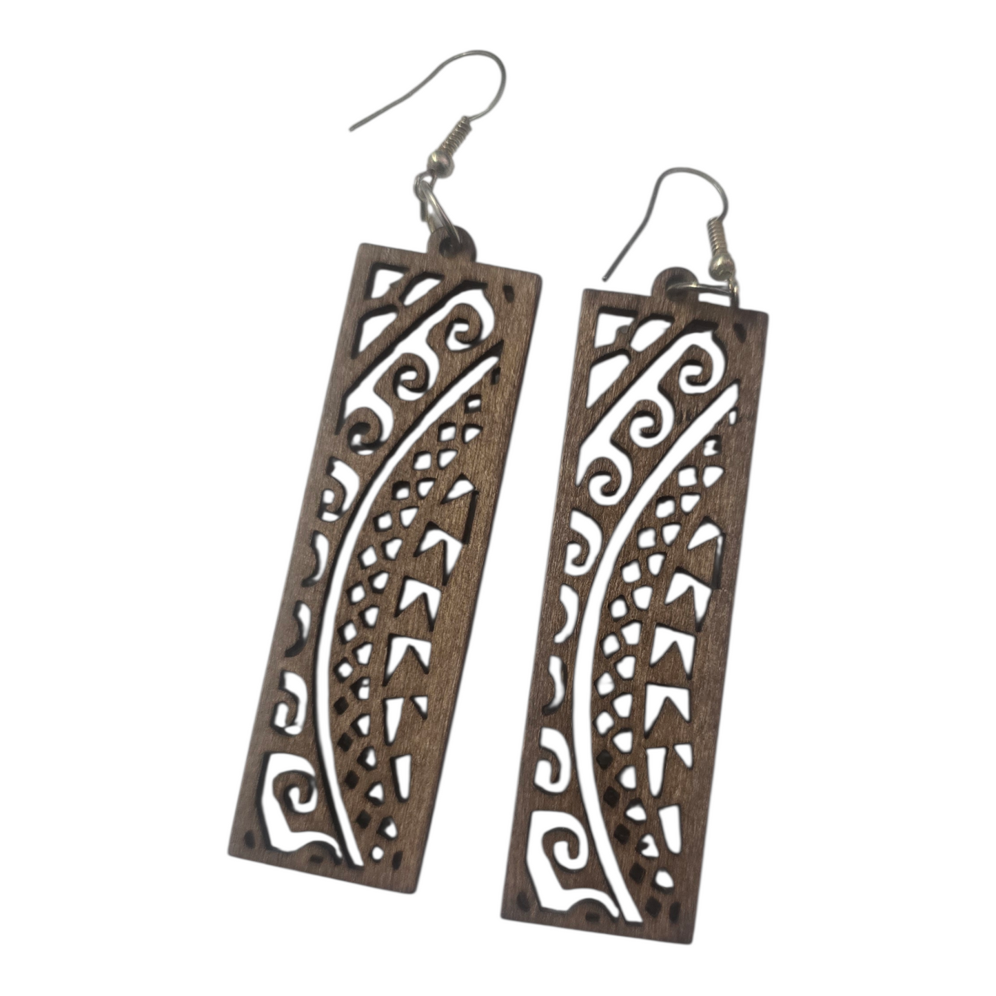 Wooden Tribal Earrings