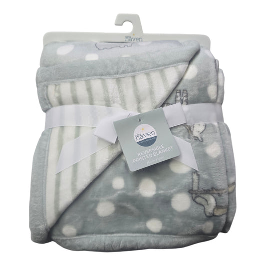 Little haven reversible printed blanket (76.2cm×1.02m)