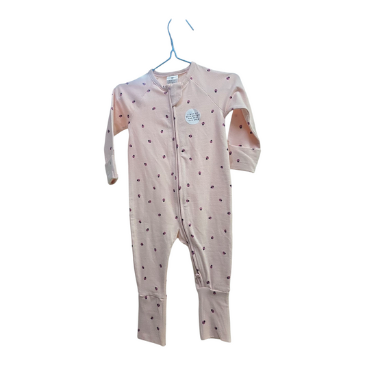 Pink ladybug coverall