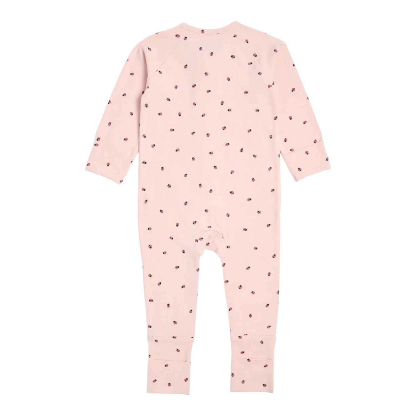 Baby Organic Cotton Footless Coverall - Ladybug -(size NB)