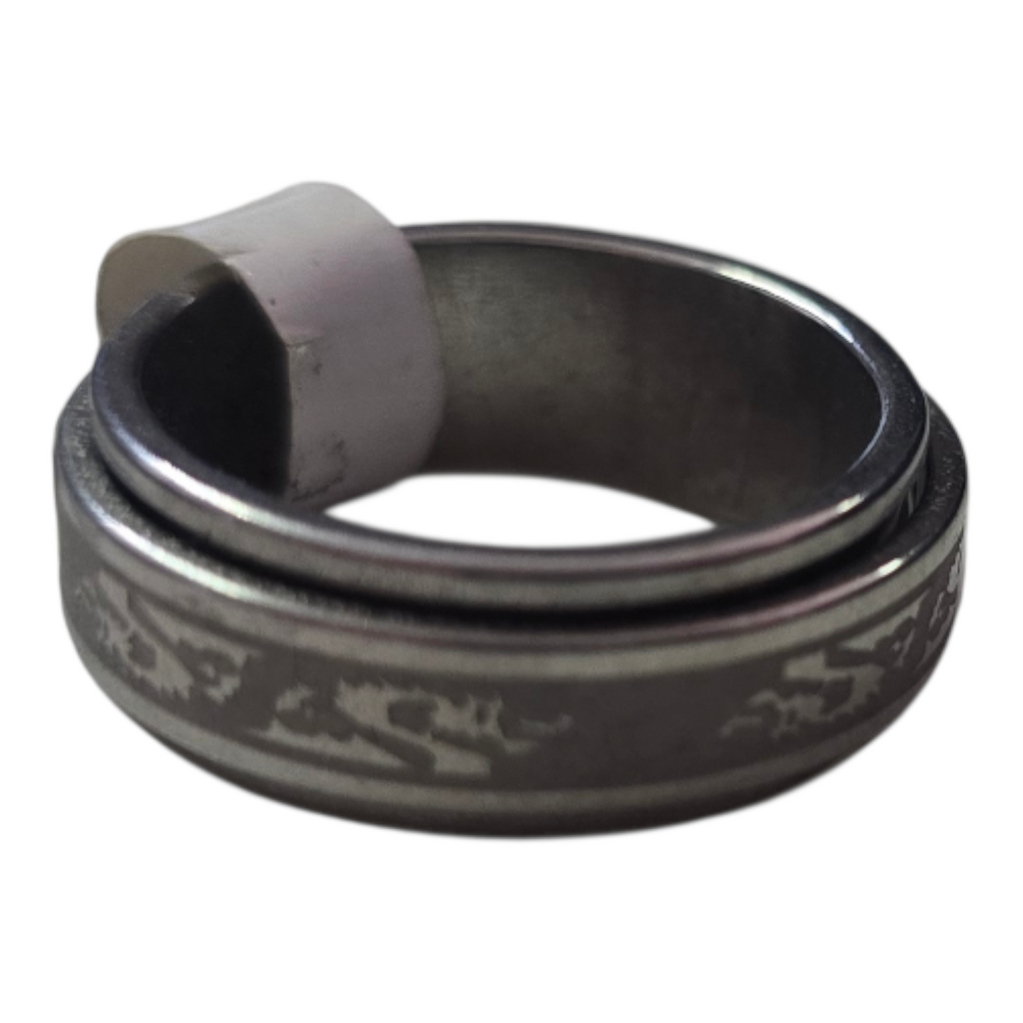 Silver Dragon Spinner Fidget Ring