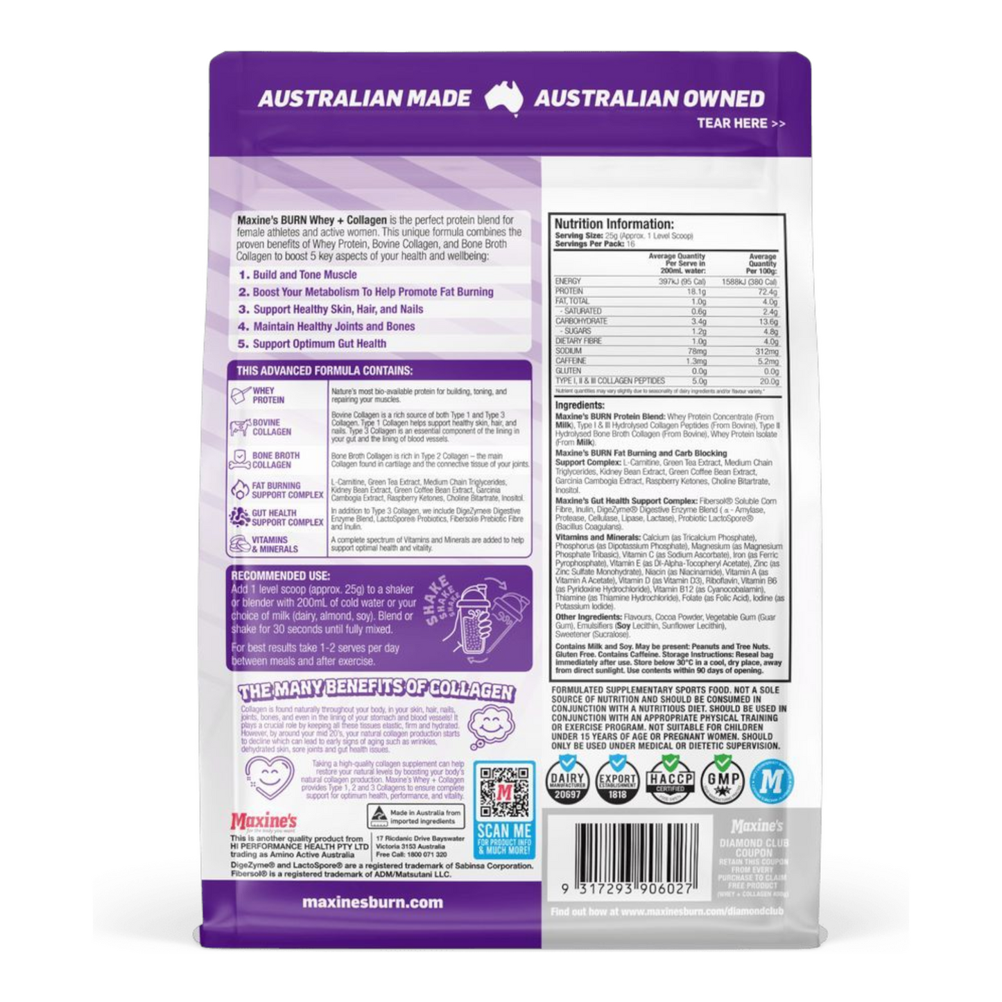 Burn Whey + Collagen Protein