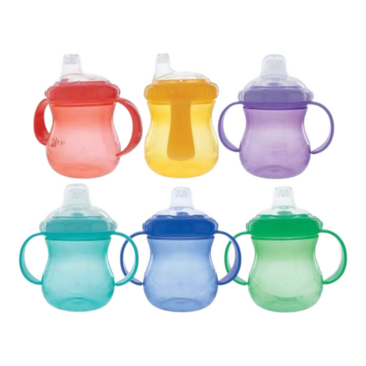 Nuby No Spill Trainer Cup Twin Handle 4+ Months 295ml Green