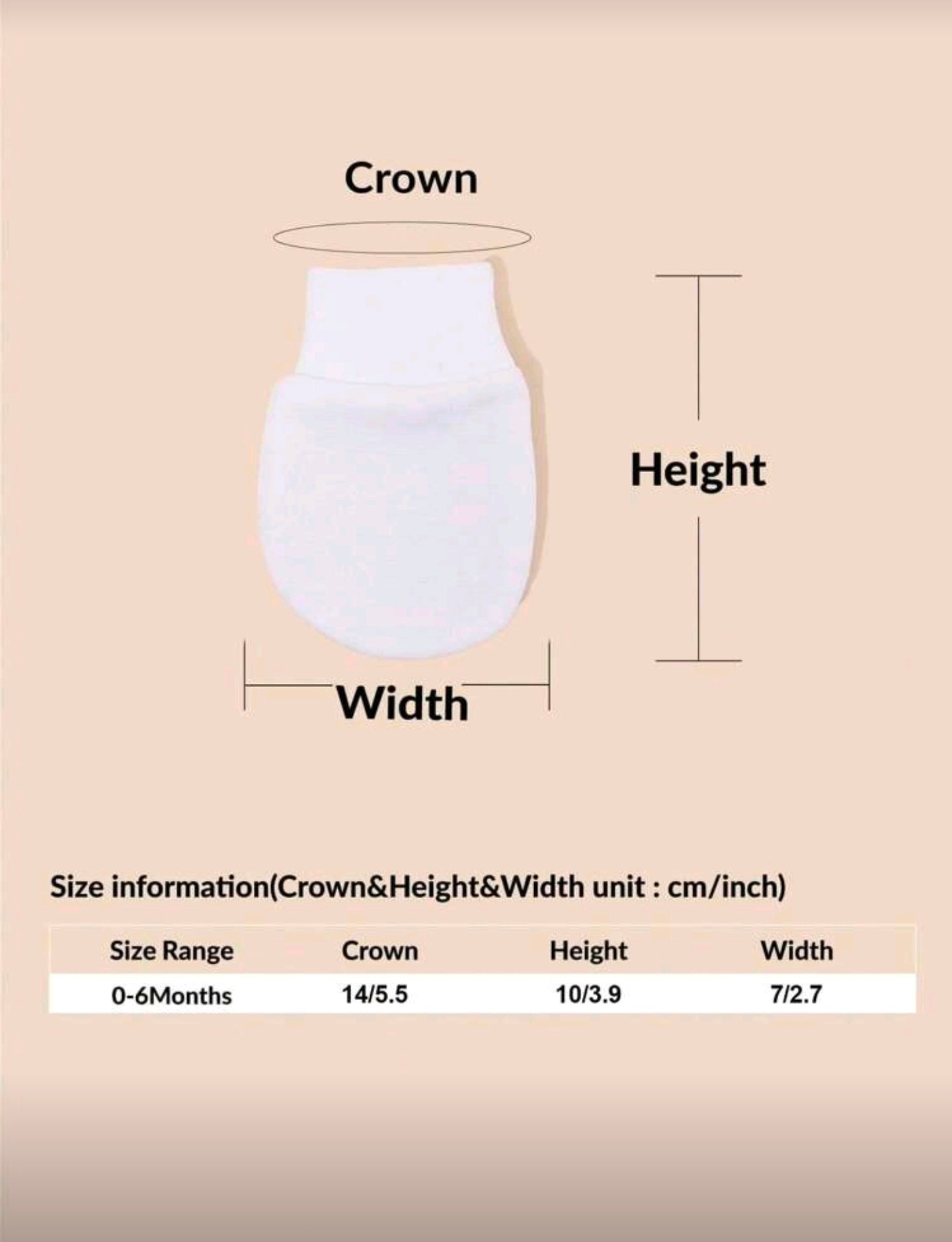 6 Pairs Of All-White Infant Anti-Scratch Mittens, Newborn Protective Gloves For Daily Wear