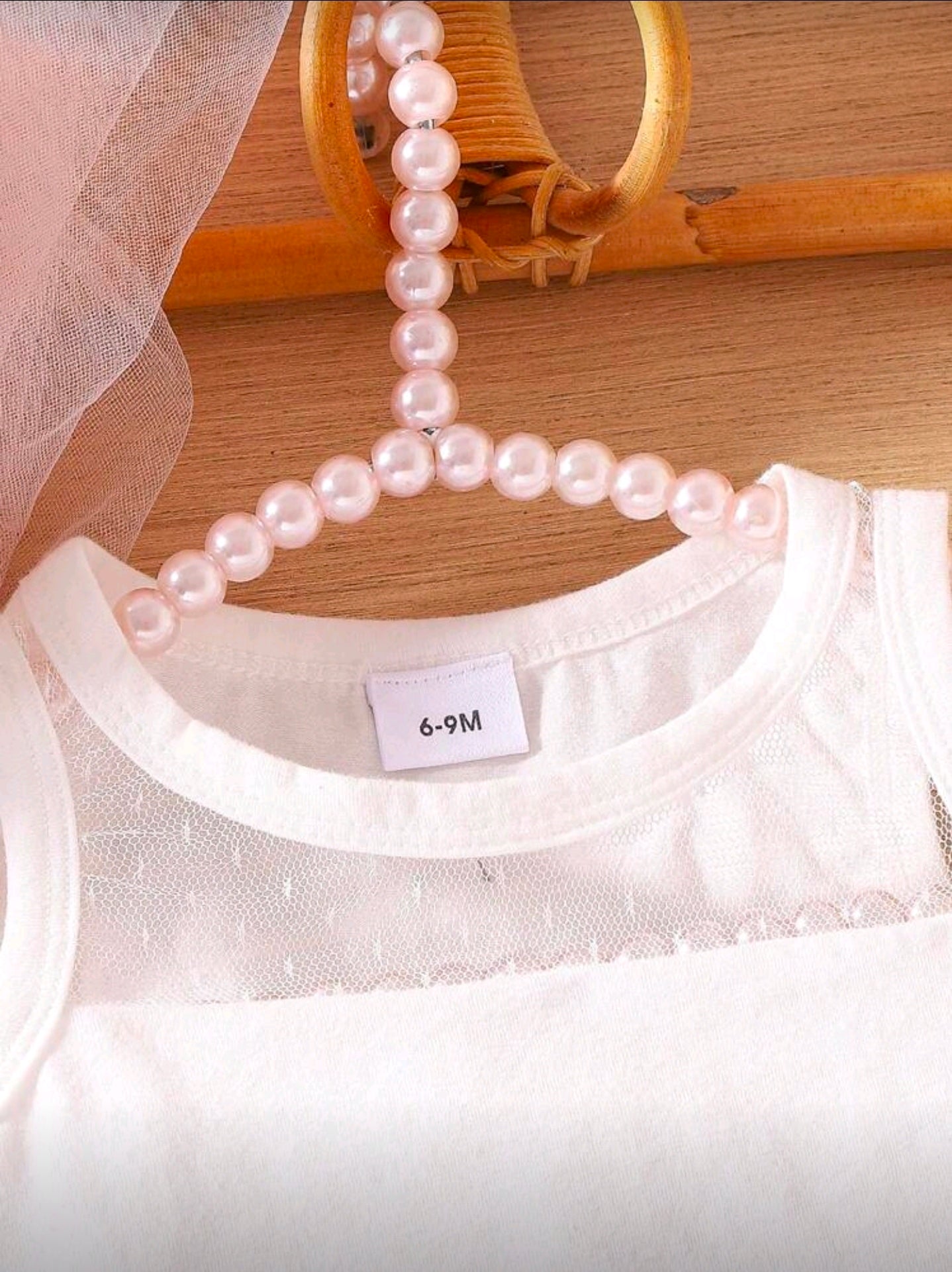 2 Pieces/Set Baby Girls Casual Cute Polka Dot Mesh Patchwork Vest Top & Heavily Embroidered Floral Mesh Patchwork Shorts Skirt, Girls Summer Outdoor Camisole&Shorts Outfit