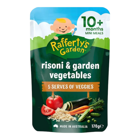 Rafferty's Garden Baby Food Pouch Risoni Pasta & Garden Vegetables 10+ Months 170g