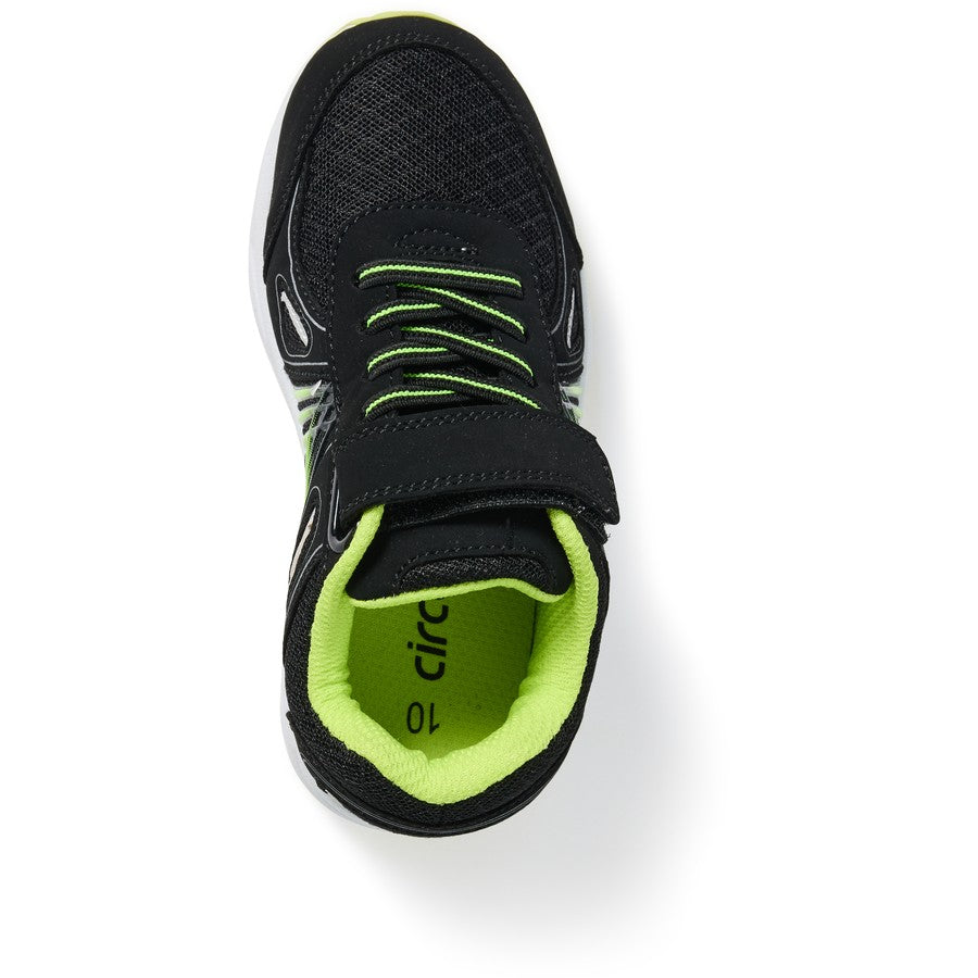 Circuit Kids Tab Shoes - Black & Green
