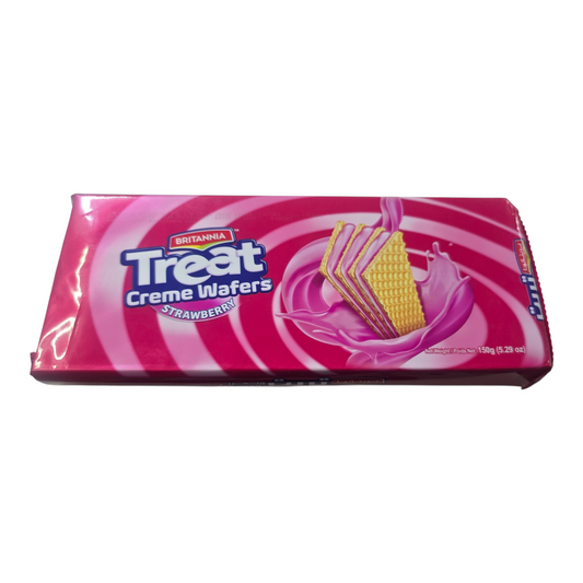 Treat creme wafers 150g- strawberry