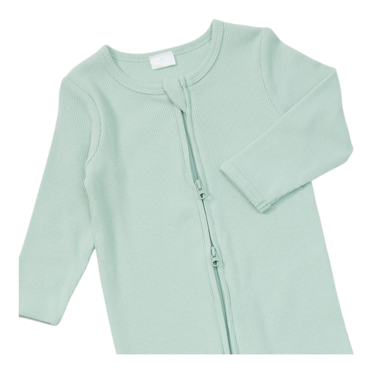 Dymples Baby Organic Rib Coverall - Light Green -(size NB)