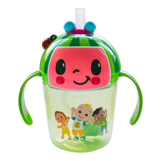 CoComelon Flip Top Weighted Straw Trainer Cup
