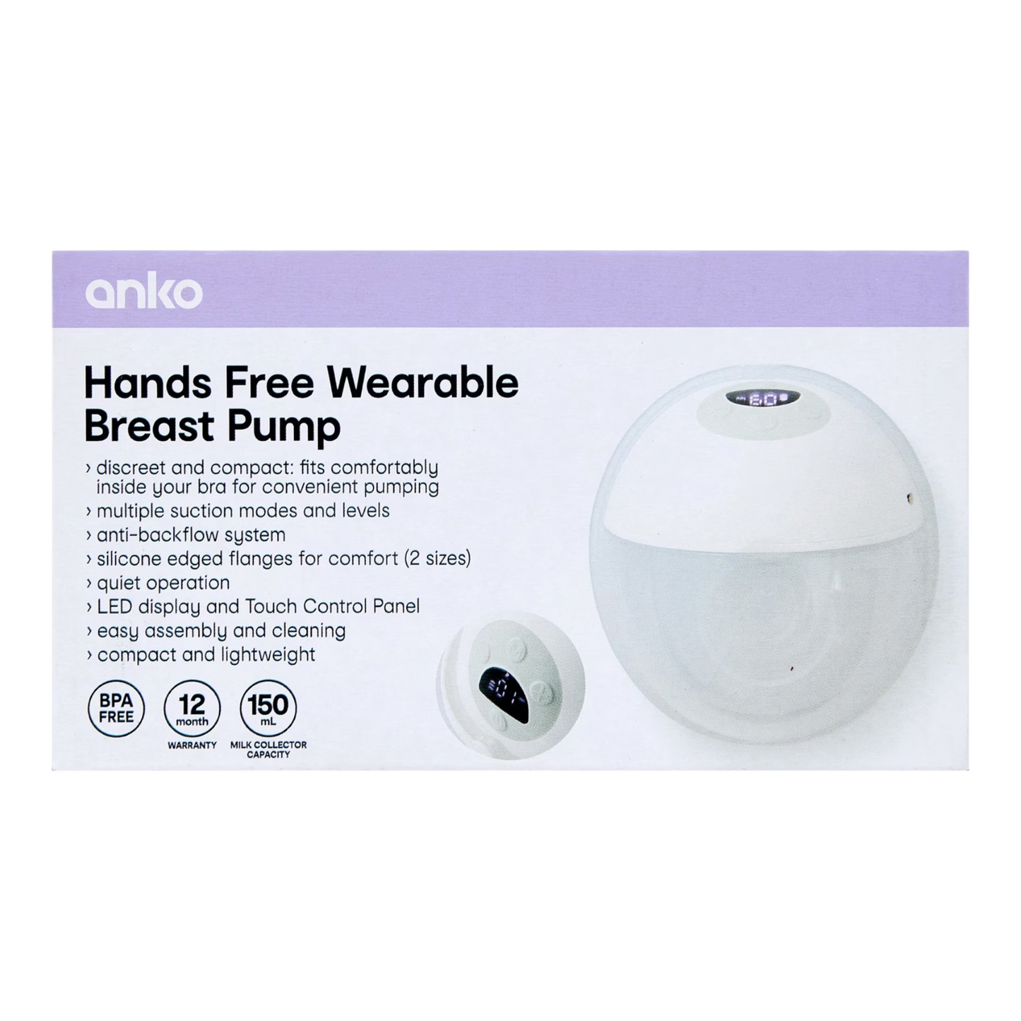 Hands Free Wearable Breast Pump