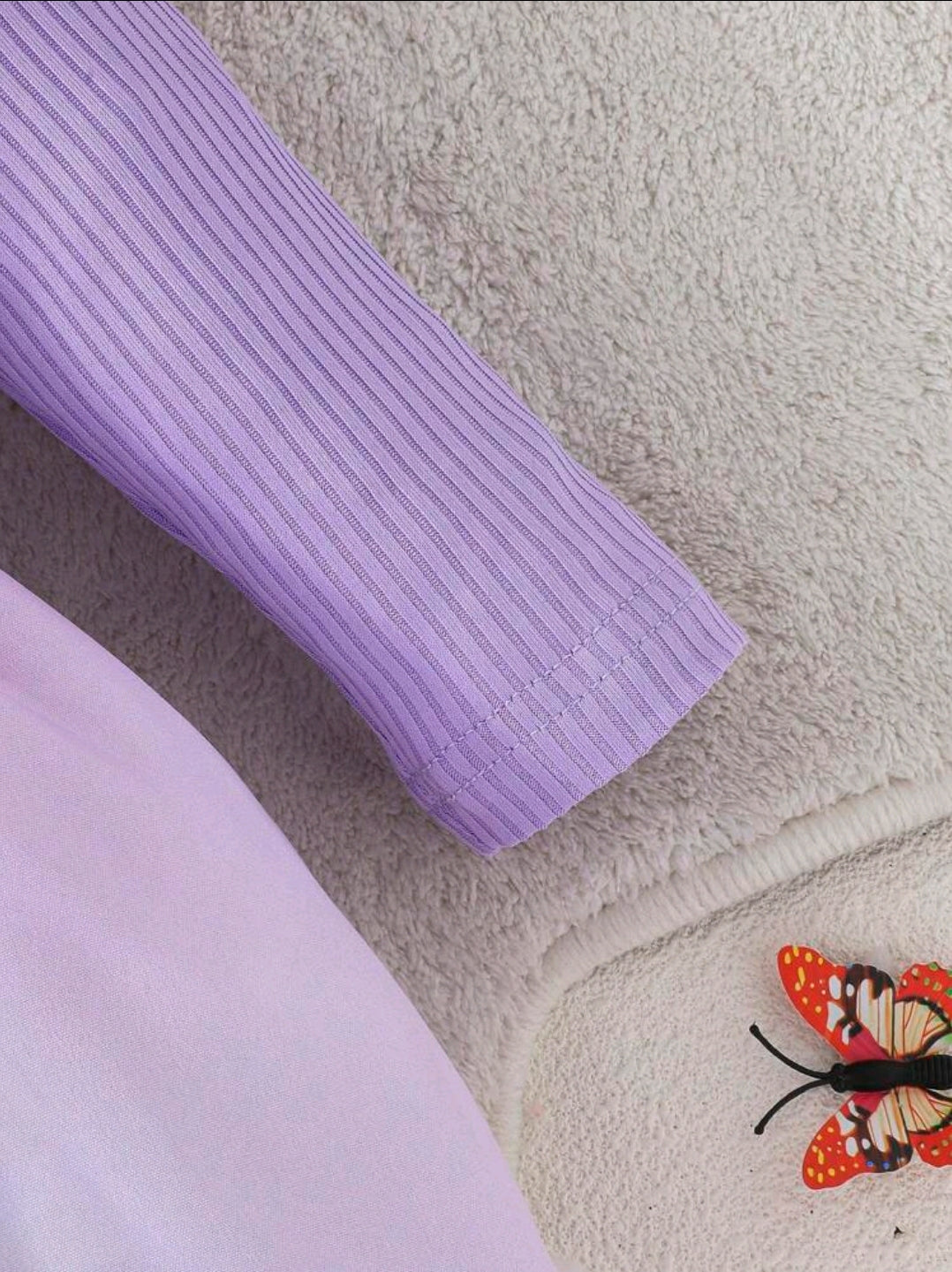 Toddler Girls Autumn Ruffle Collar Long Sleeve Round Neck Bow Tie Cute Butterfly Floral Print Casual Dress -(size 3-6M)