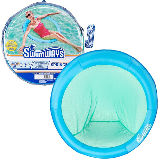 Swimways Premium Spring Float Papasan - Sky Blue