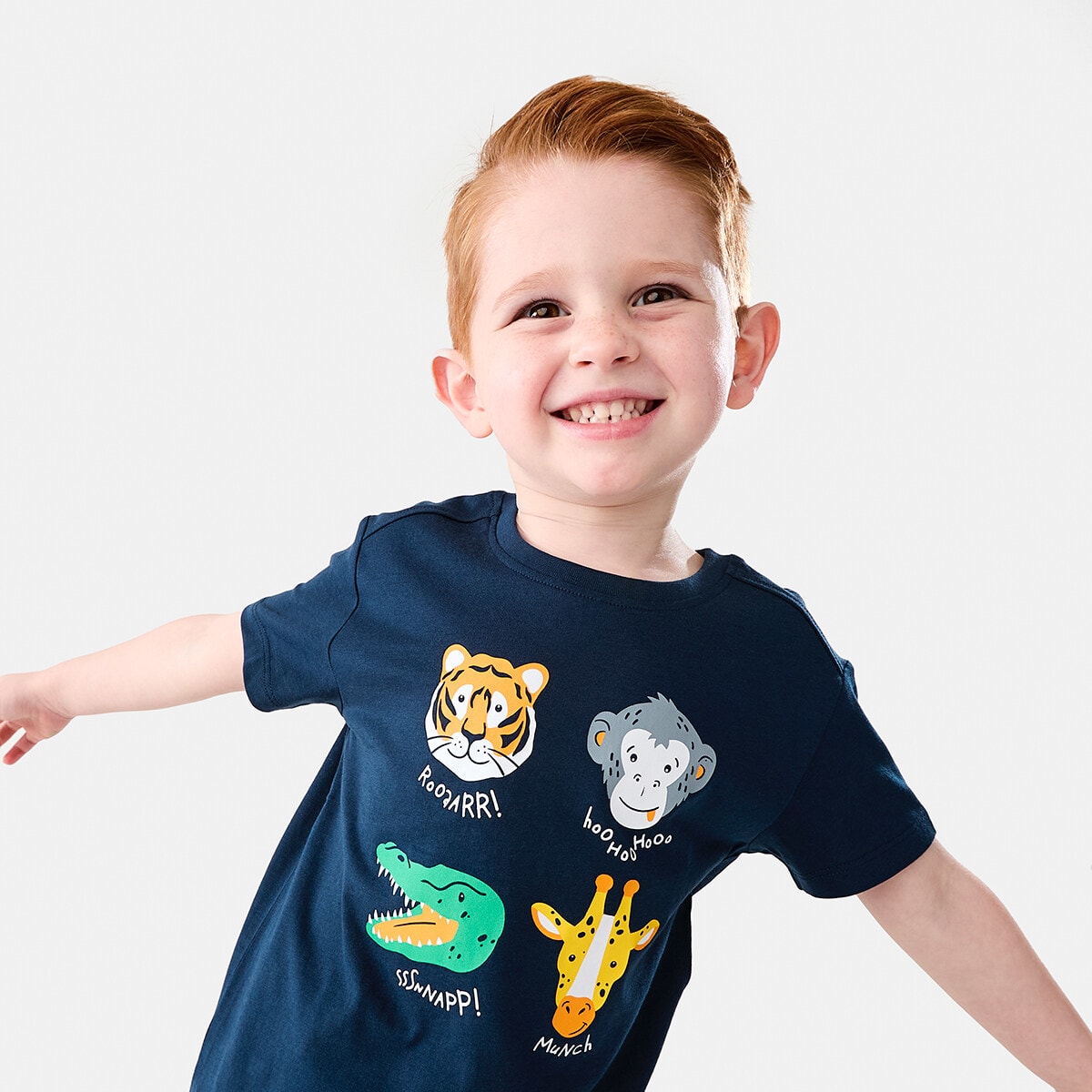 Chest Print T-shirt -(size 1-2Y)