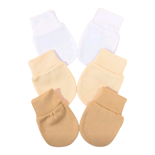 3 Pairs Newborn Anti-Scratch Mittens