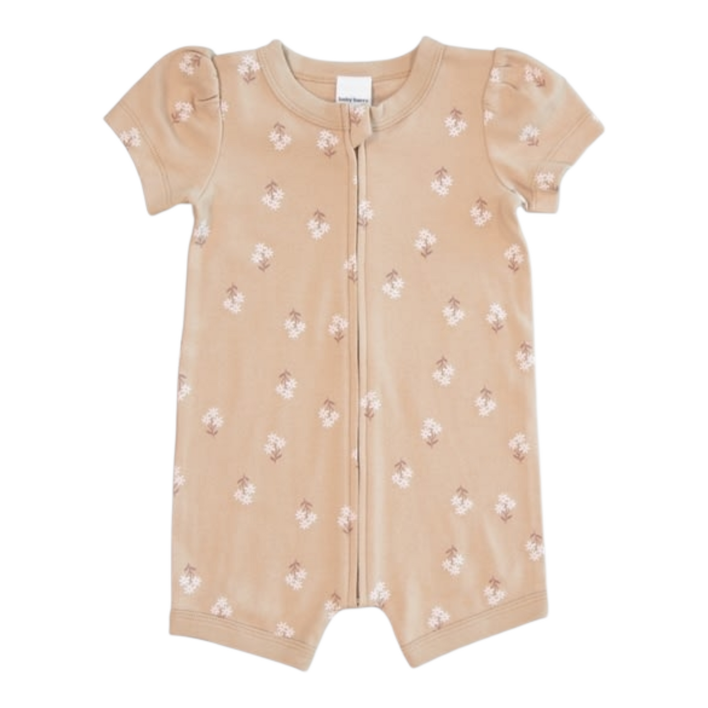 Baby Short Sleeve Zip Romper