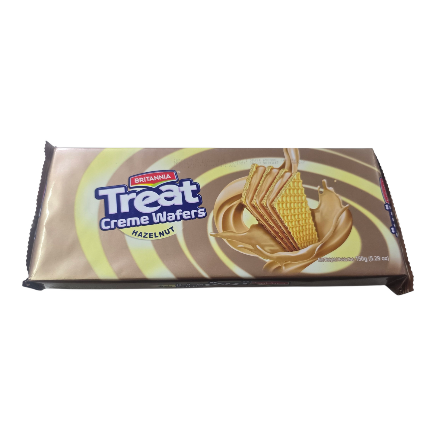 Treat creme wafers 150g- hazelnut