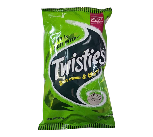 Twisties sour cream and chives 100g