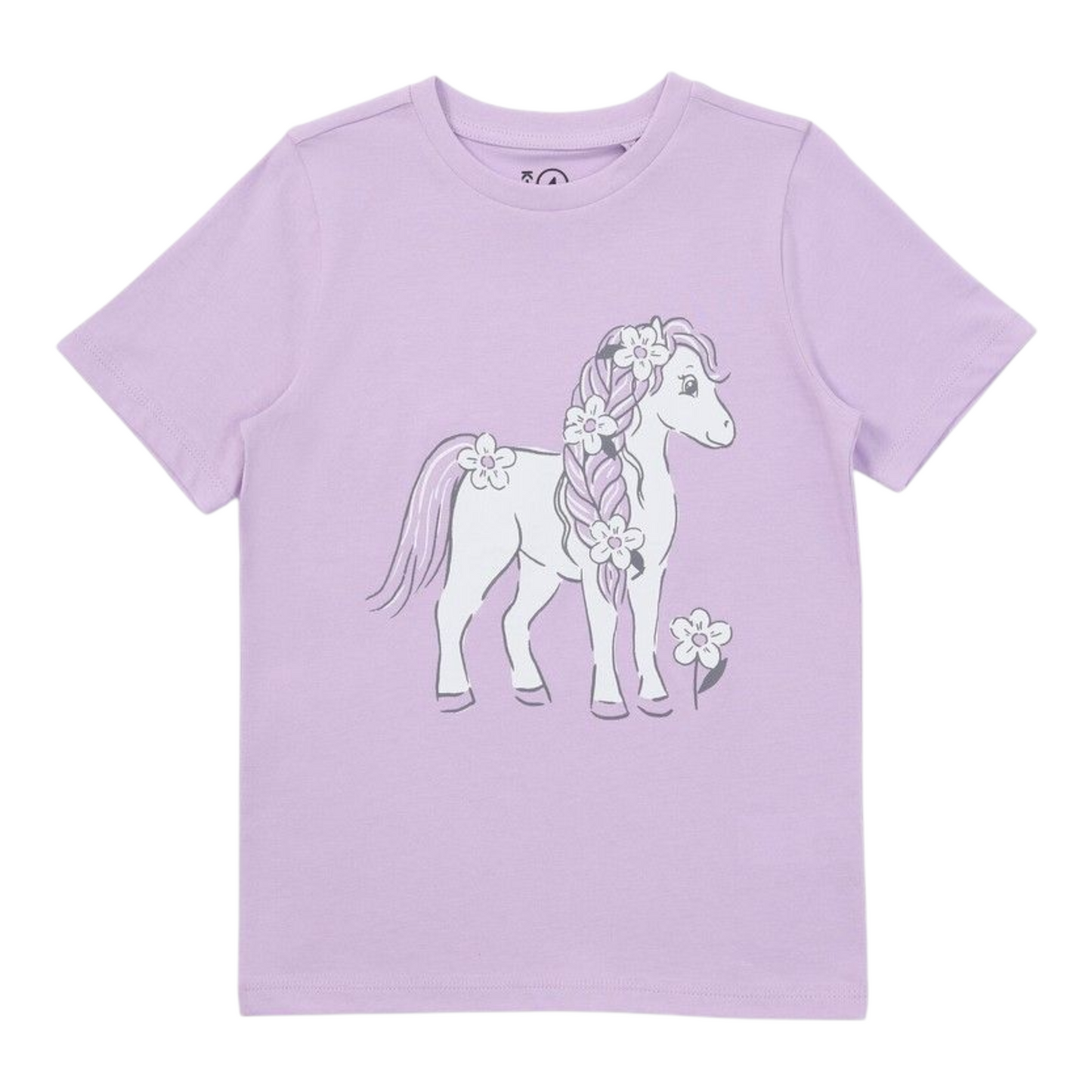 K-D Kids Unicorn Print Tee - Crocus Petal -(size 2-3Y)