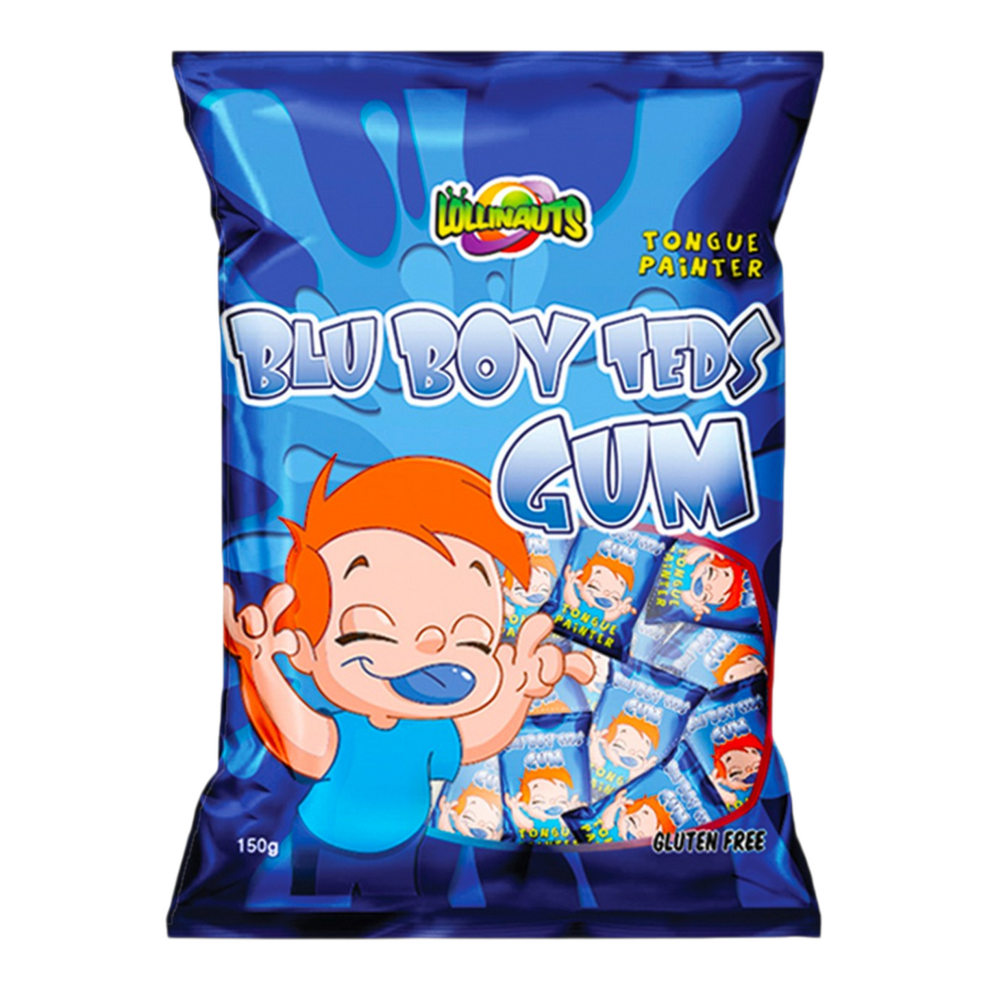 Lollinauts Blu Boy Ted Gum 150g