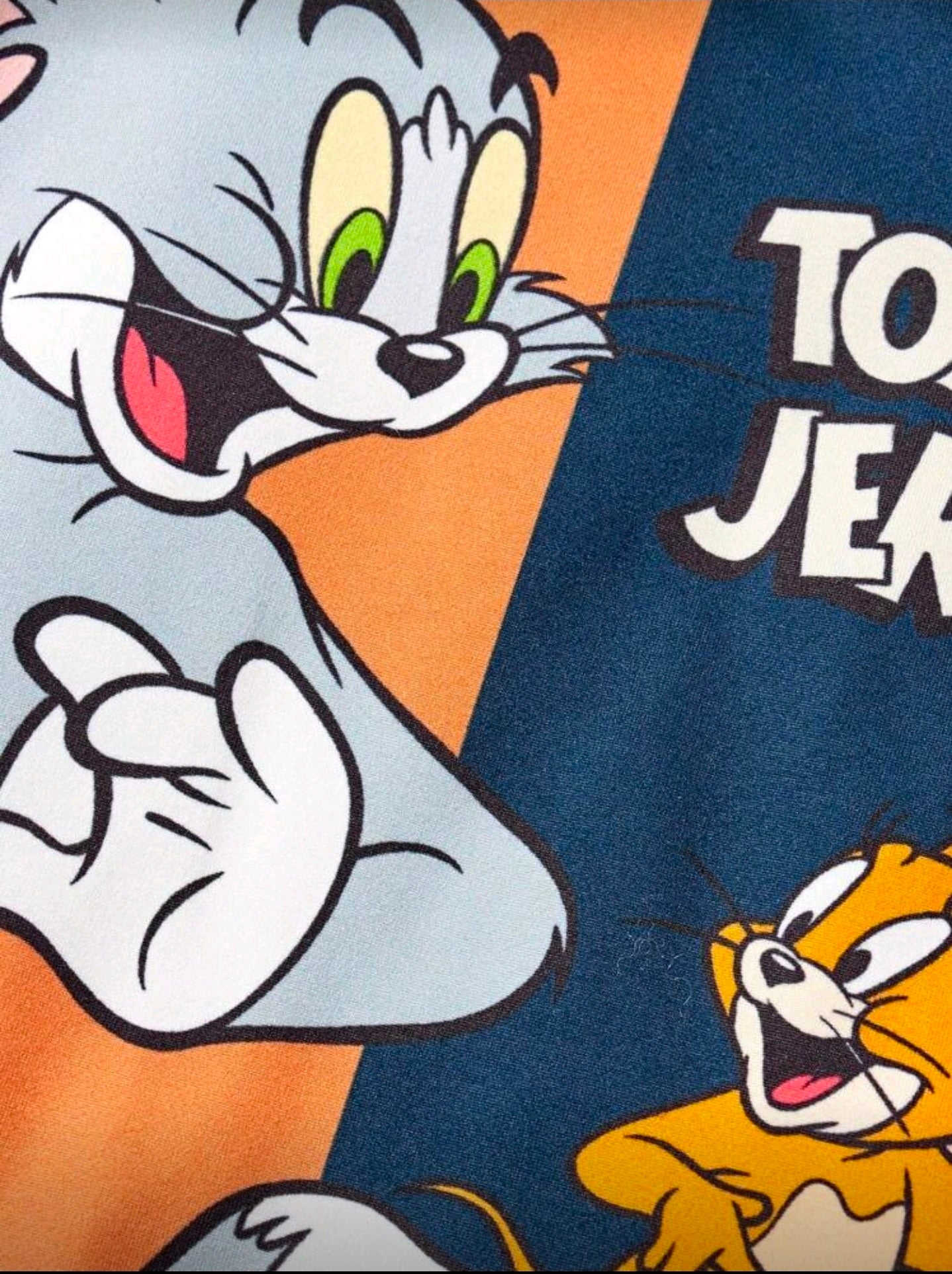 TOM & JERRY X SHEIN 2pcs Baby Boy Contrast Color Cartoon Pattern Mix-And-Match Short Sleeve T-Shirt & Shorts Set, Casual Style, Suitable For Spring, Summer, Autumn