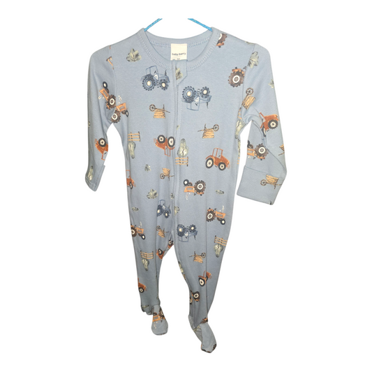 Blue Farm Coverall2 way zip -(size 3-6M)