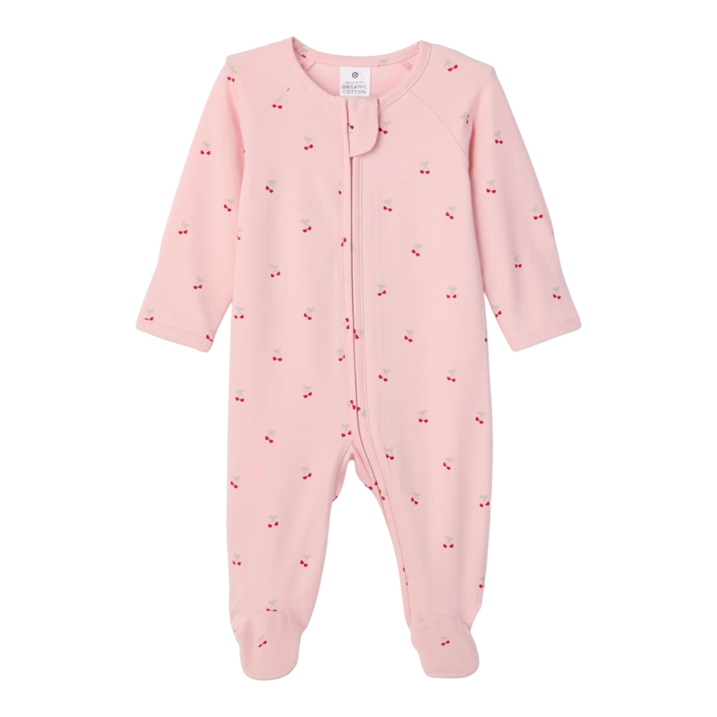 Baby Organic Cotton Print Zip Coverall