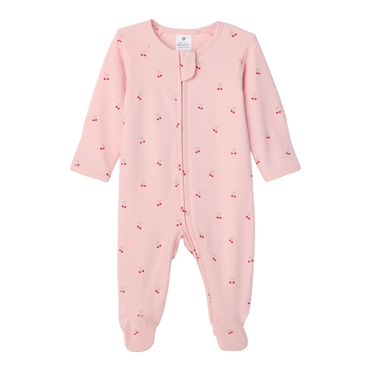 Baby Organic Cotton Print Zip Coverall