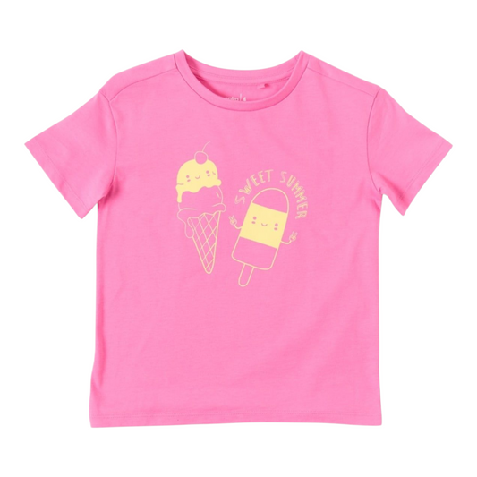 Short Sleeve Print T-shirt -(size 2-3Y)