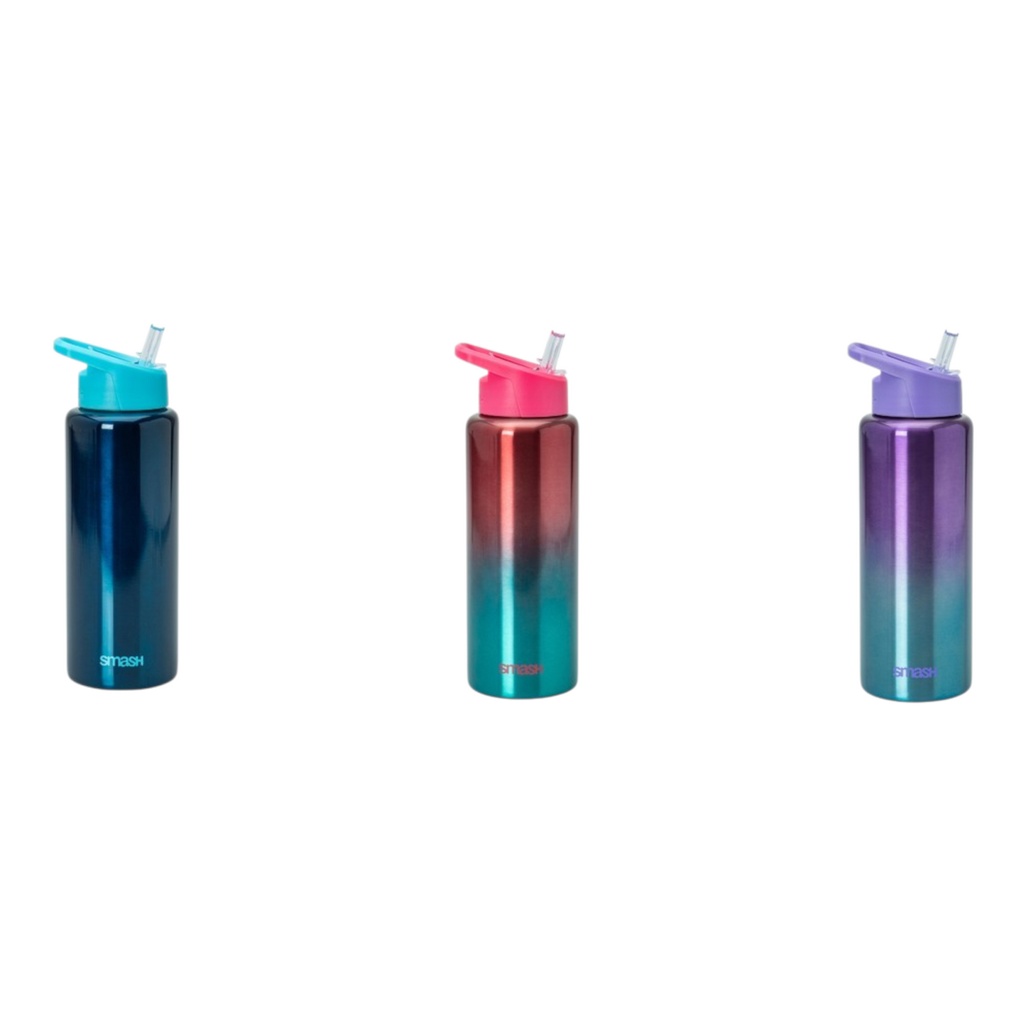 Smash Stainless Steel Sipper Ombre Bottle 1L - Assorted*