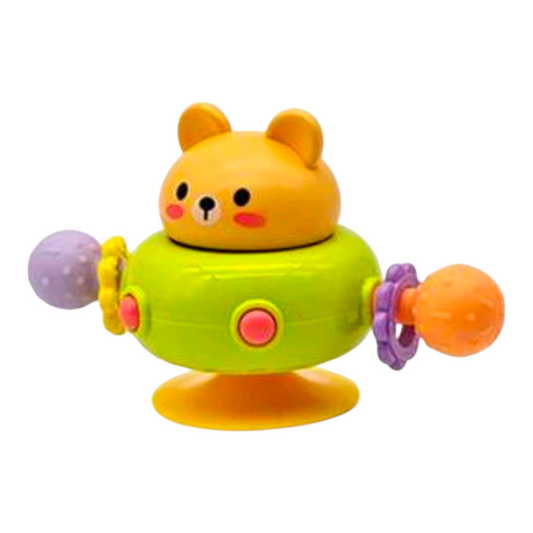 Baby Teether Cute Bear Spinning Toy, Manhattan Baby Sensory Gripping Ball Toy, Montessori Learning And Development Toys, Suction Cup Spinning, Designed For Newborns, Soothing Teether, Soothes Baby's Emotions, Promotes Motor And Cognitive Development, Suit