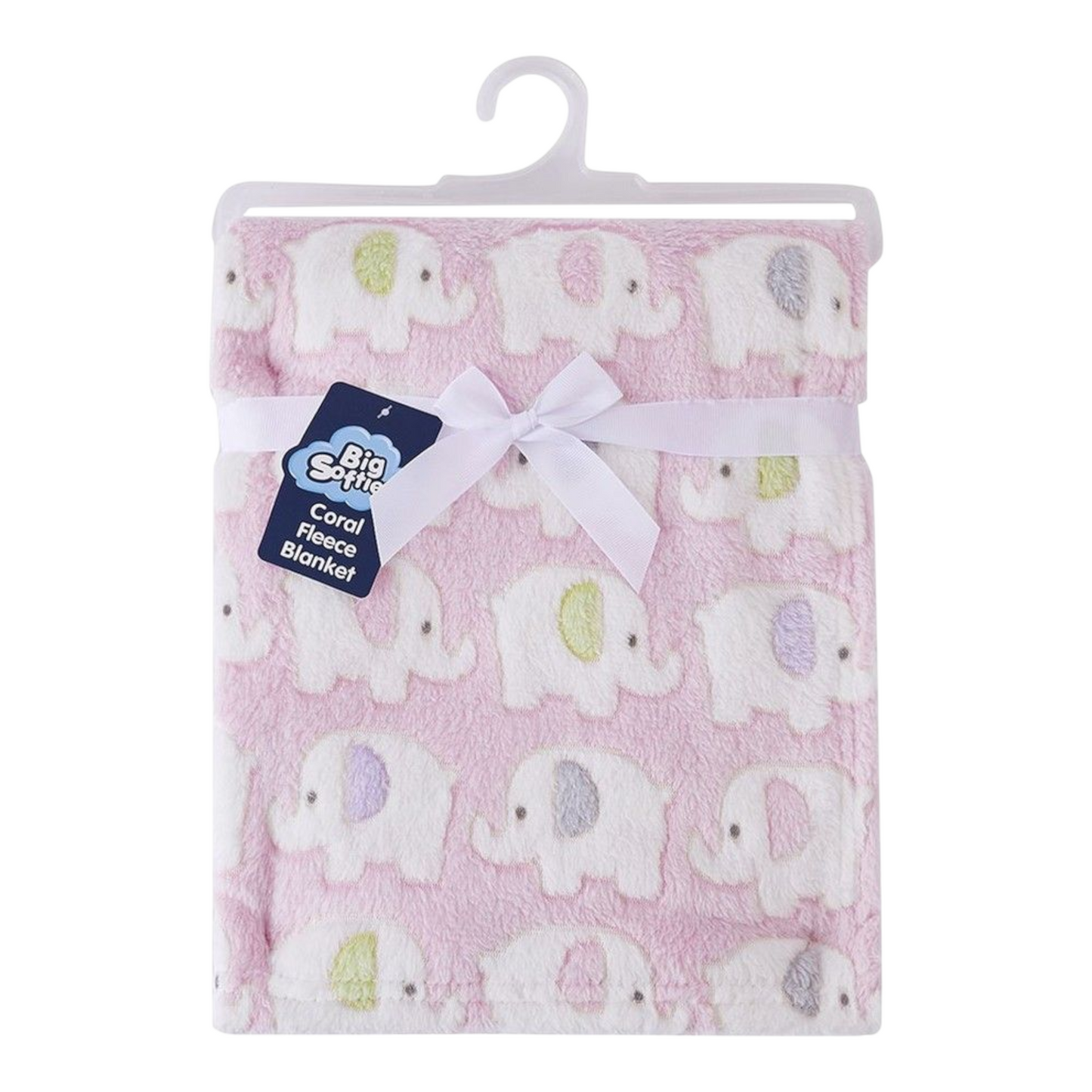 Big Softies Coral Fleece - Pink Elephant