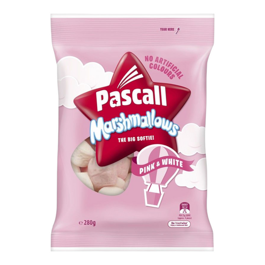 Pascall Pink & White Marshmallows 280g