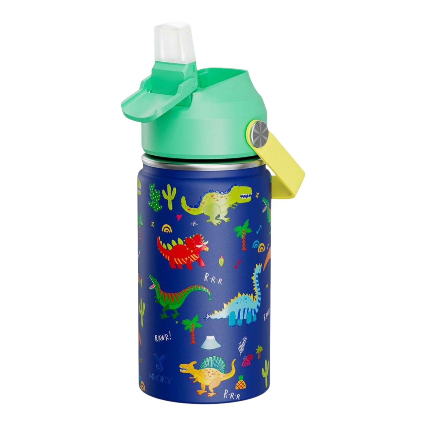 12oz/355ml Stainless Steel Vacuum Insulated Water Bottle With Leak-Proof Nipple Cap And Soft Spout, Suitable For Students And Outdoor Travel